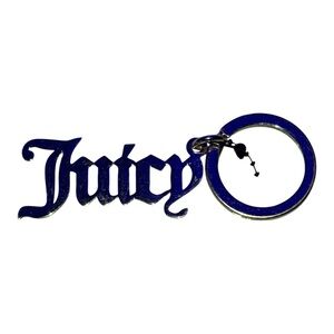 Juicy Couture Gold Tone “Juicy” Keychain Charm NWT